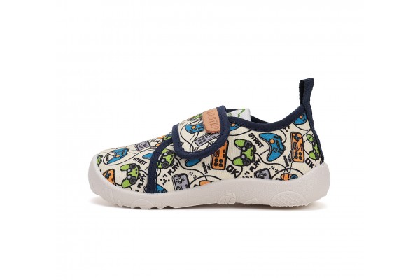 Barefoot canvas kambariniai batai 26-31 d. C086-51576M Barefoot canvas kambariniai batai 26-31 d. C086-51576M